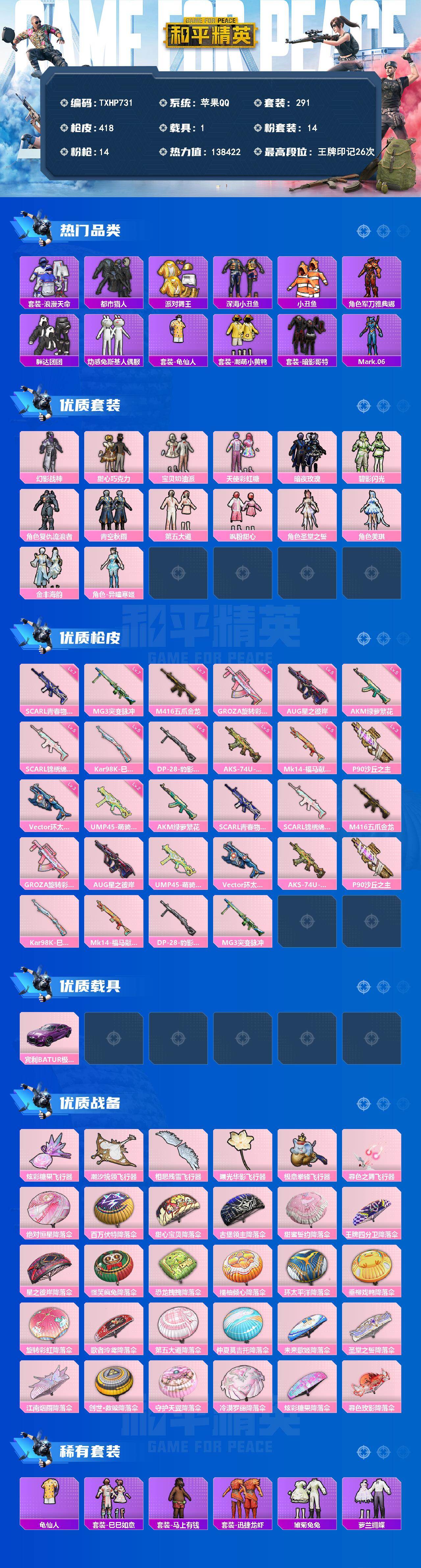 HPQM4141758和平精英账号详情图3