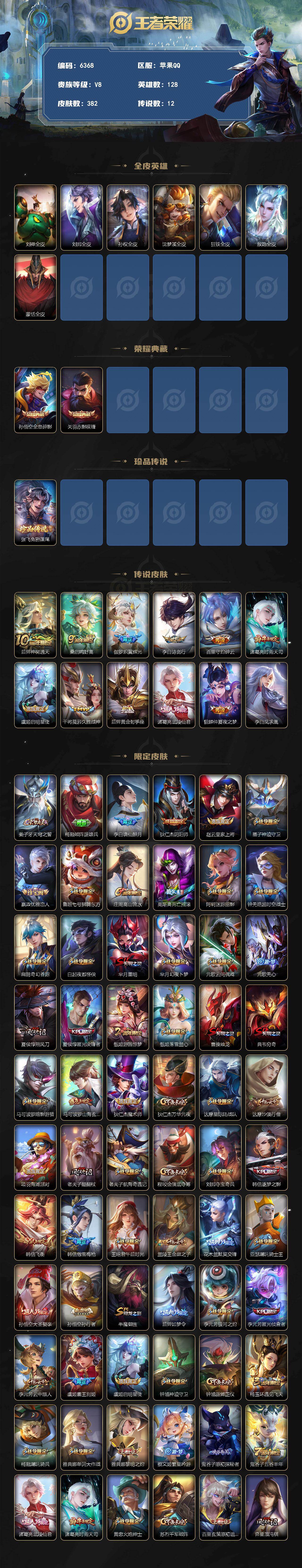 WZLX4254981王者荣耀账号详情图2