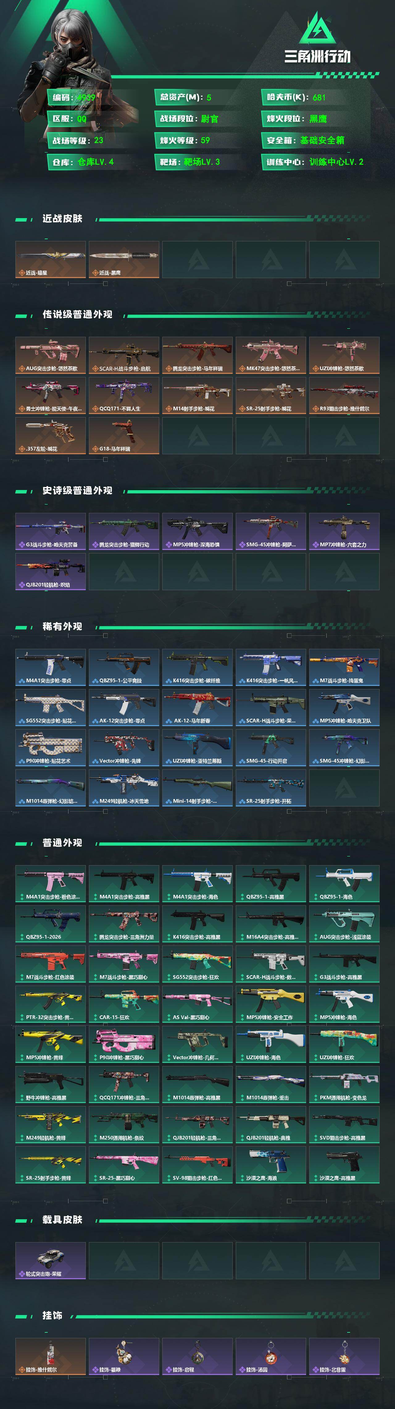 SJZQM484581三角洲行动账号详情图4 SJZQM484581三角洲行动账号详情图4