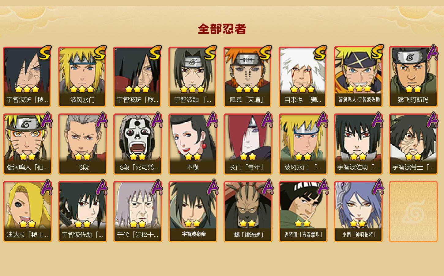 HYCMW426369火影忍者账号详情图2