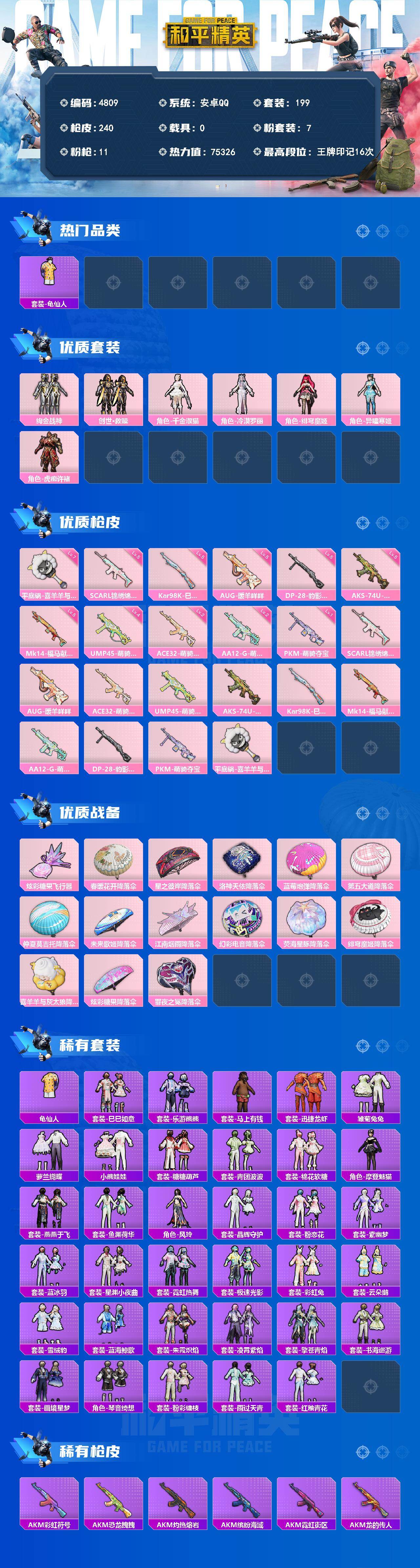 HPLX4140648和平精英账号详情图2