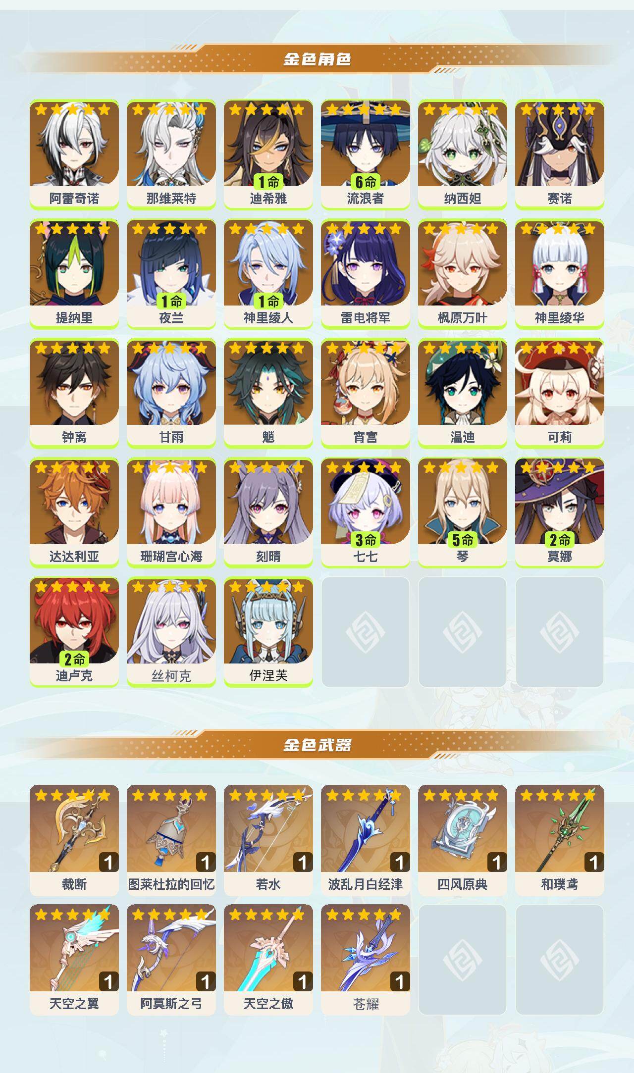 YSEY43726原神账号详情图2