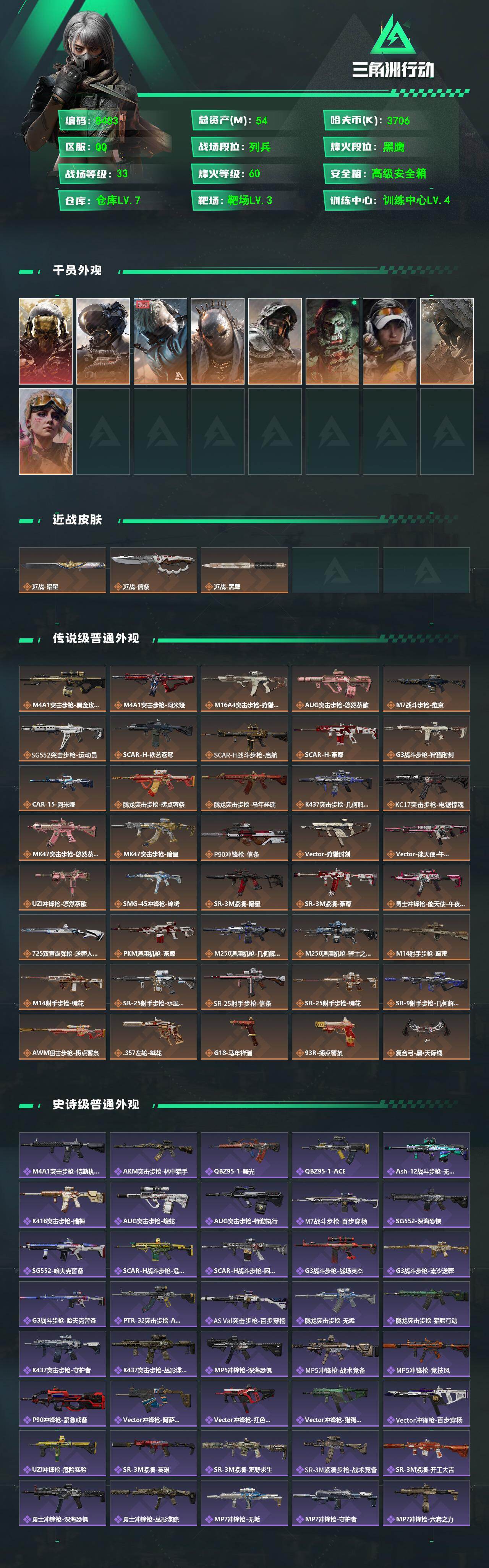 SJZCMW486054三角洲行动账号详情图2