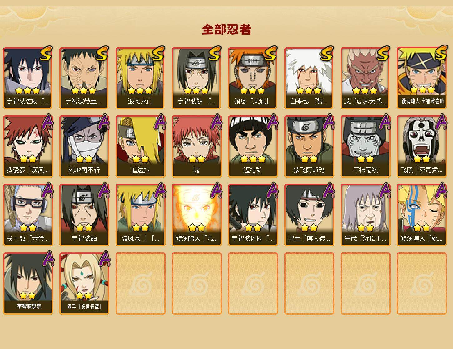 HYLX423490火影忍者账号详情图2