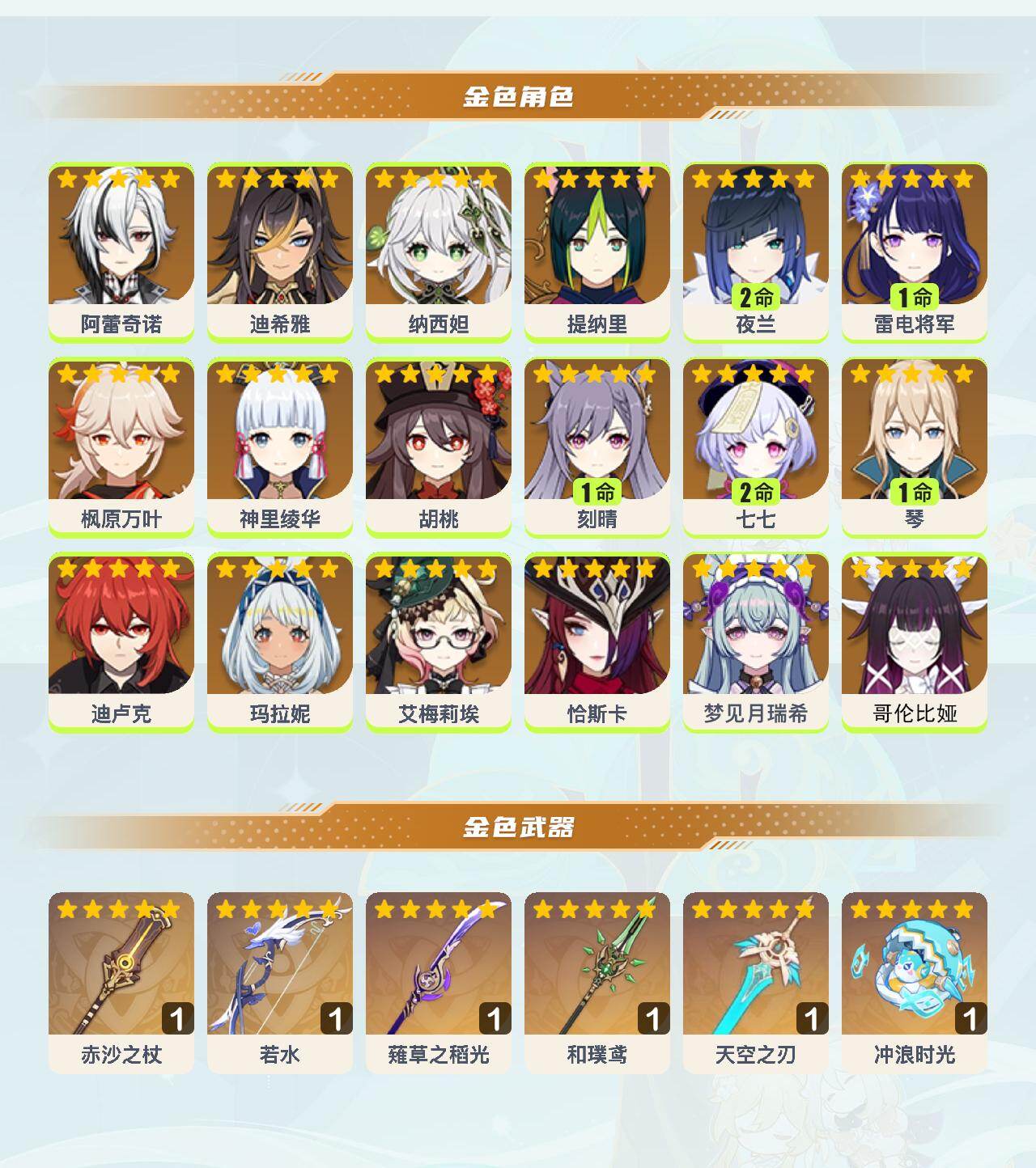 YSEY43748原神账号详情图4 YSEY43748原神账号详情图4