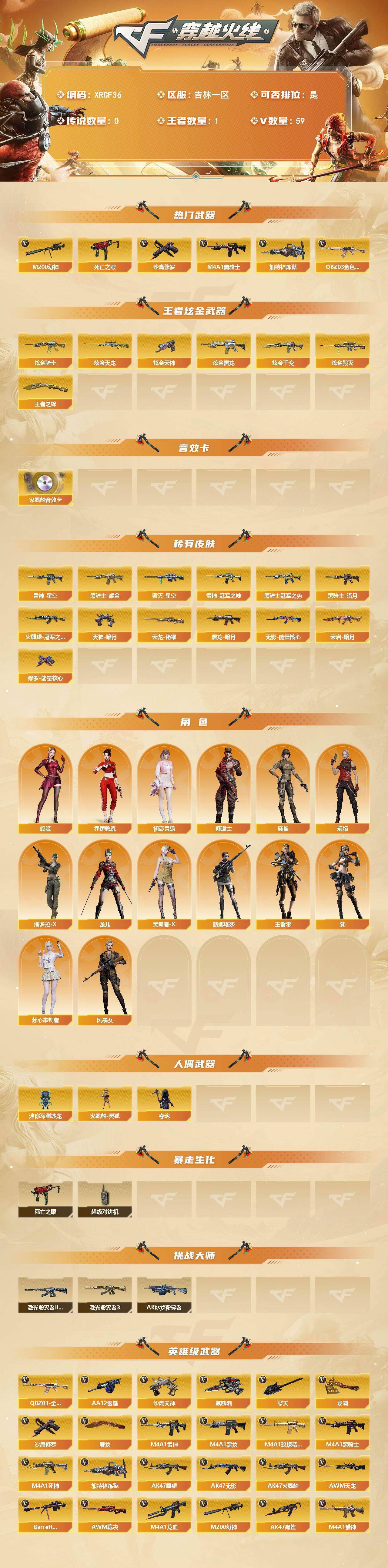 CFJM465355穿越火线账号详情图2