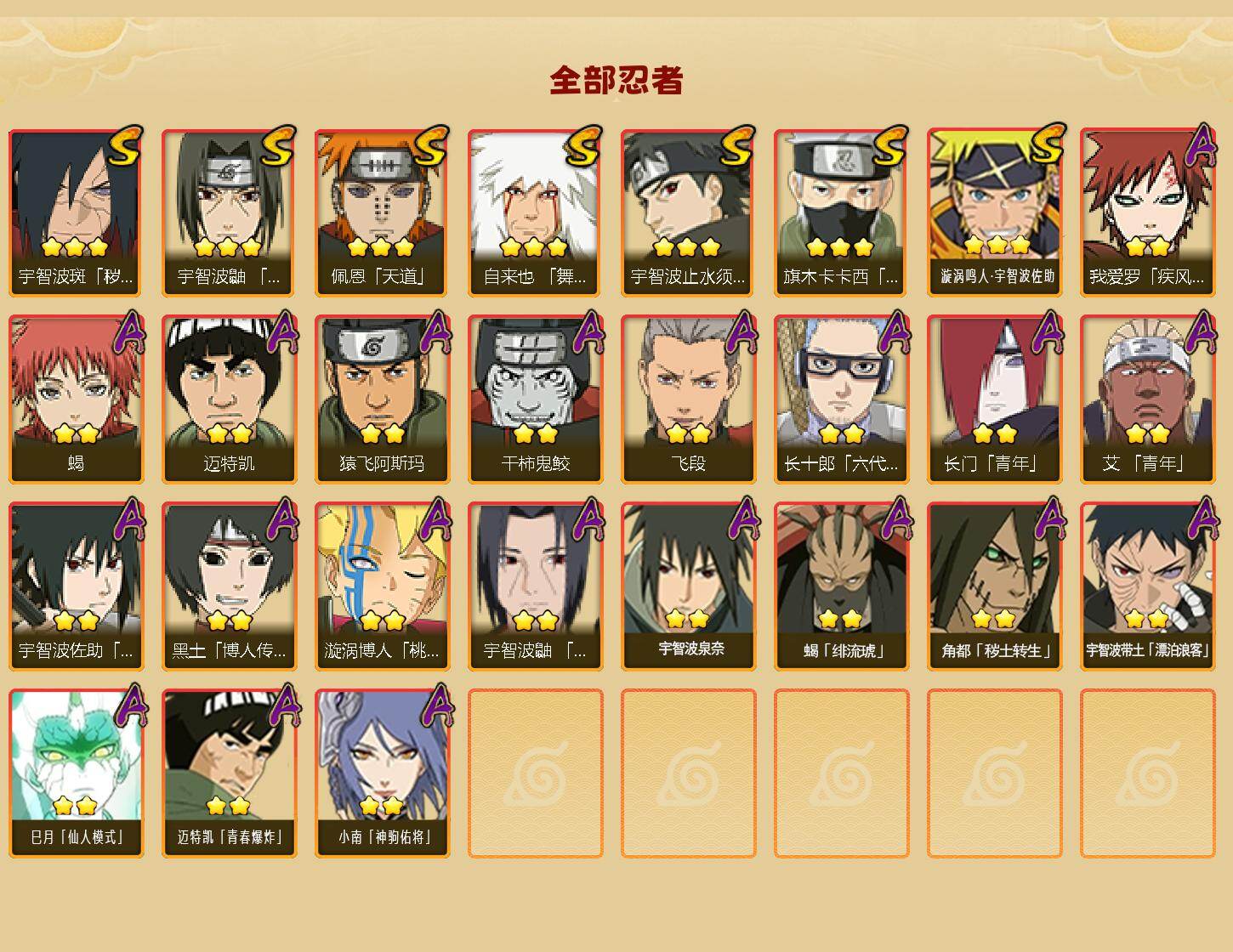 HYEY424854火影忍者账号详情图2 HYEY424854火影忍者账号详情图2