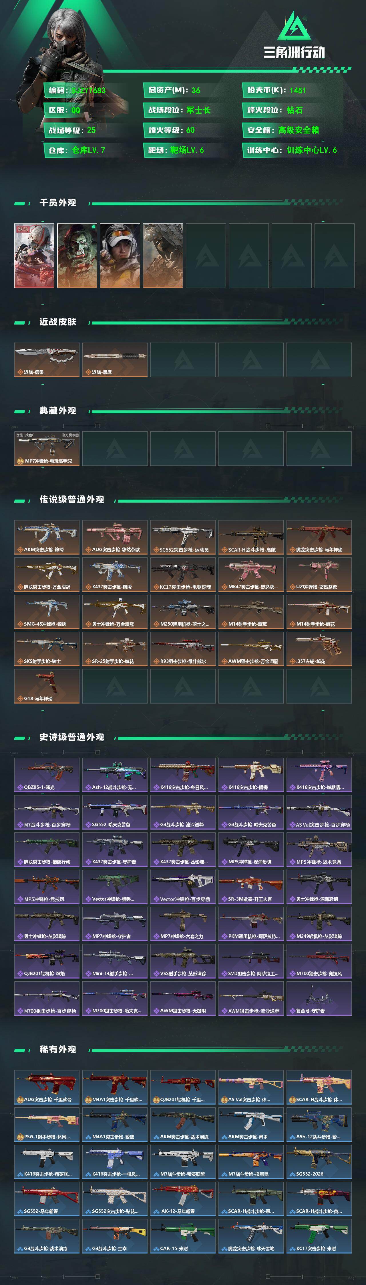 SJZQM480406三角洲行动账号详情图3