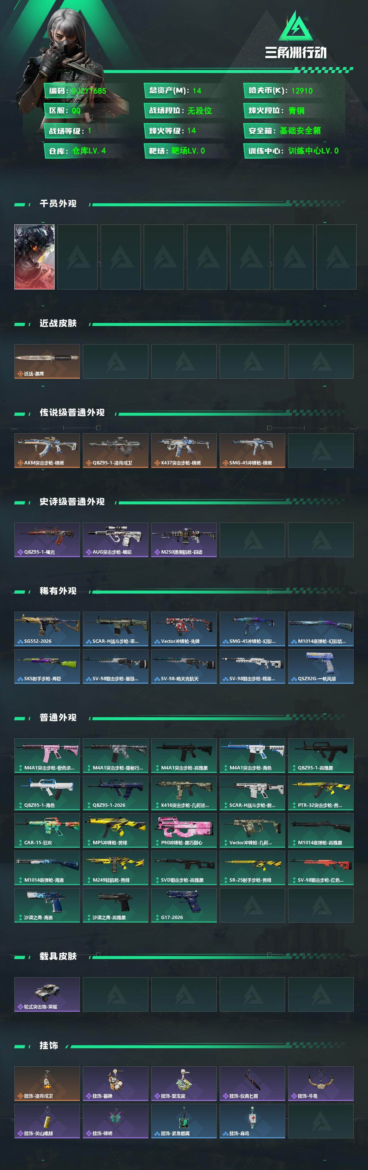 SJZEY480377三角洲行动账号详情图2