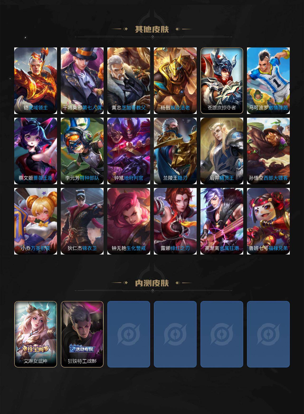 WZLX4257085王者荣耀账号详情图5 WZLX4257085王者荣耀账号详情图5