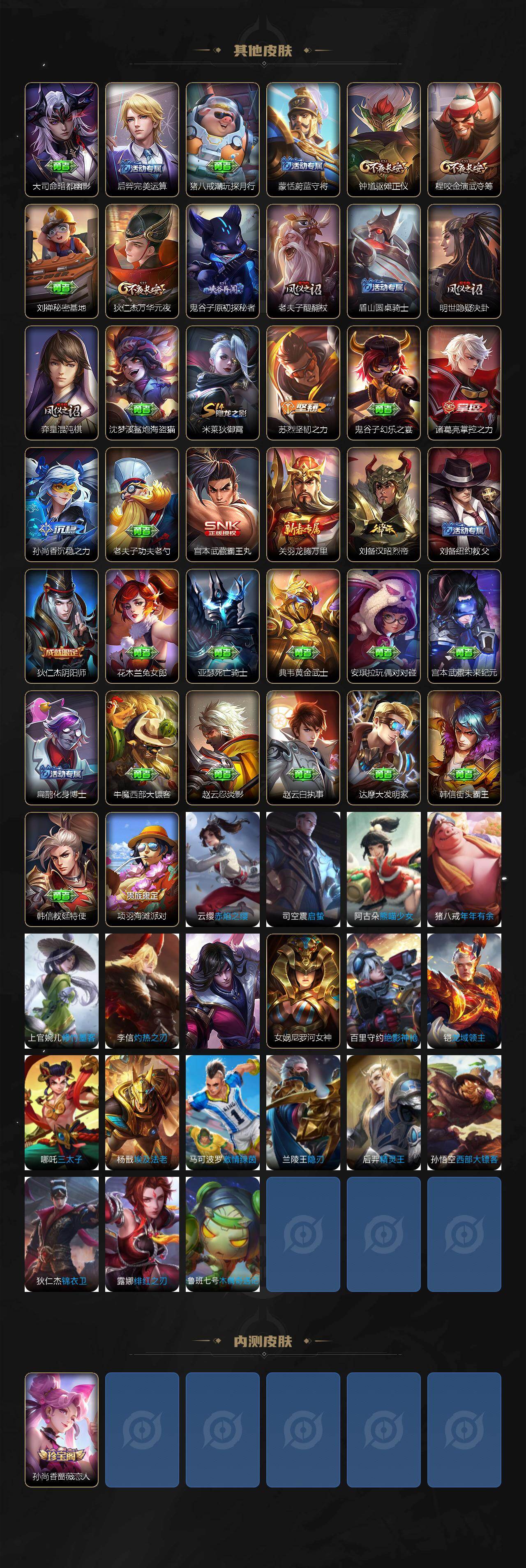 WZLX4257198王者荣耀账号详情图3 WZLX4257198王者荣耀账号详情图3