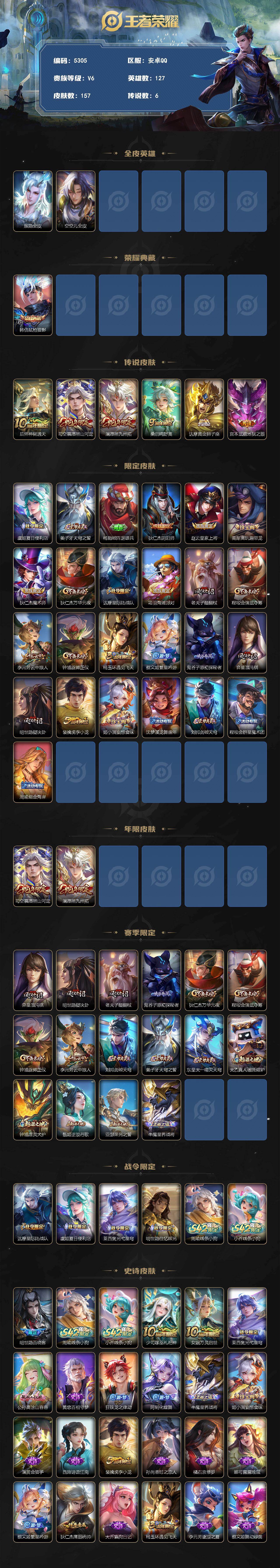 WZJZ4270031王者荣耀账号详情图2