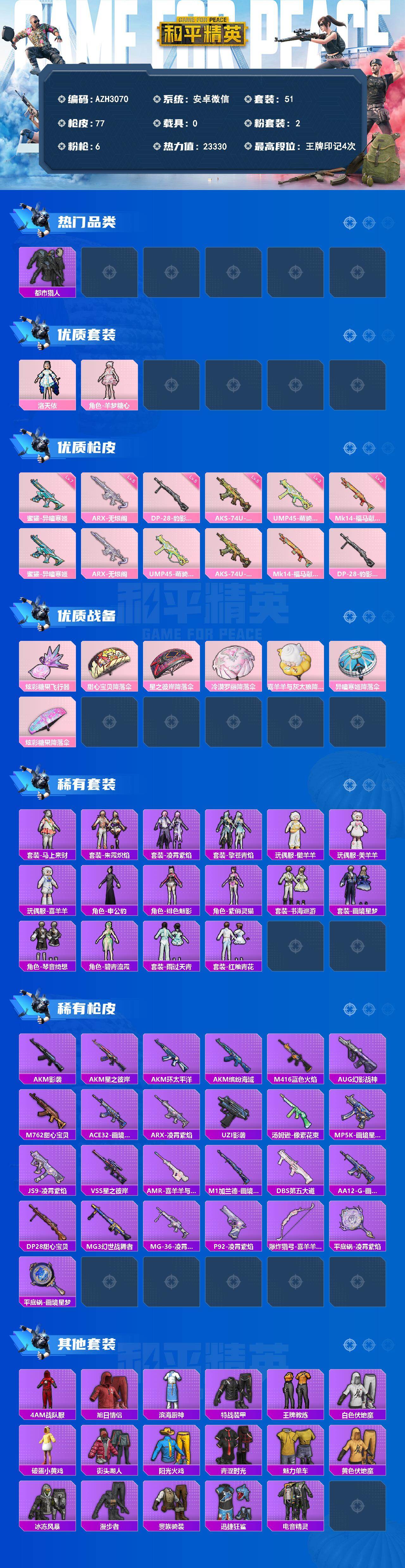 HPQM4143029和平精英账号详情图3 HPQM4143029和平精英账号详情图3