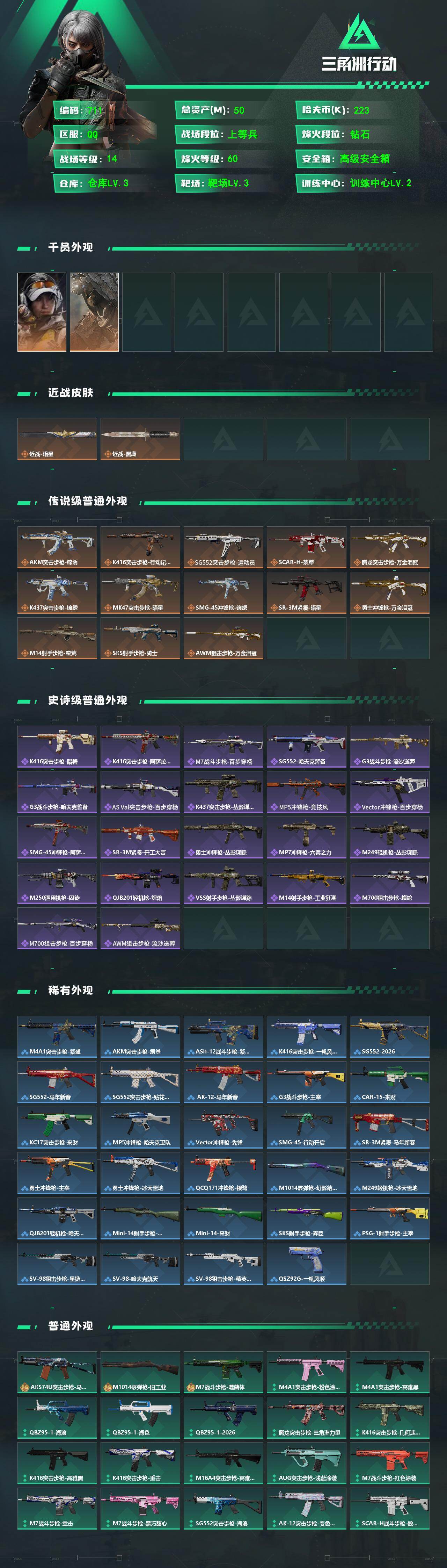 SJZQM480344三角洲行动账号详情图3