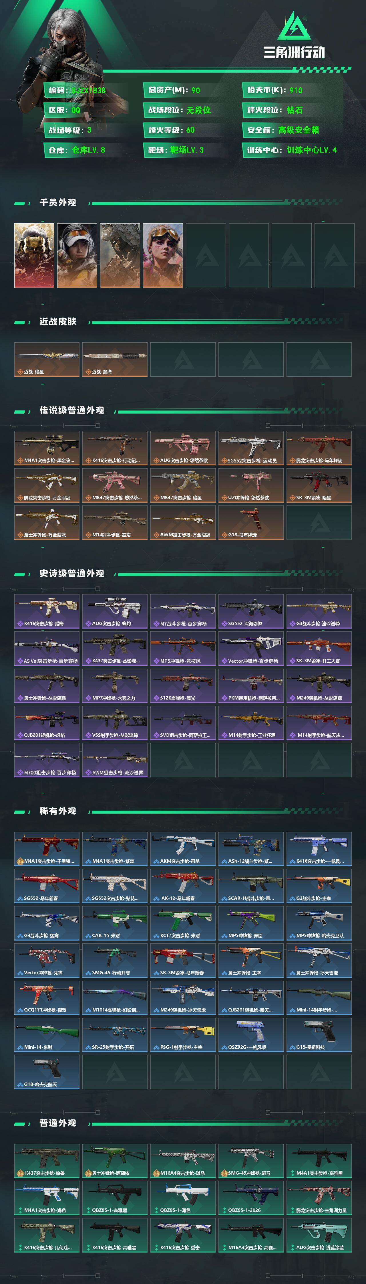 SJZQM481781三角洲行动账号详情图3