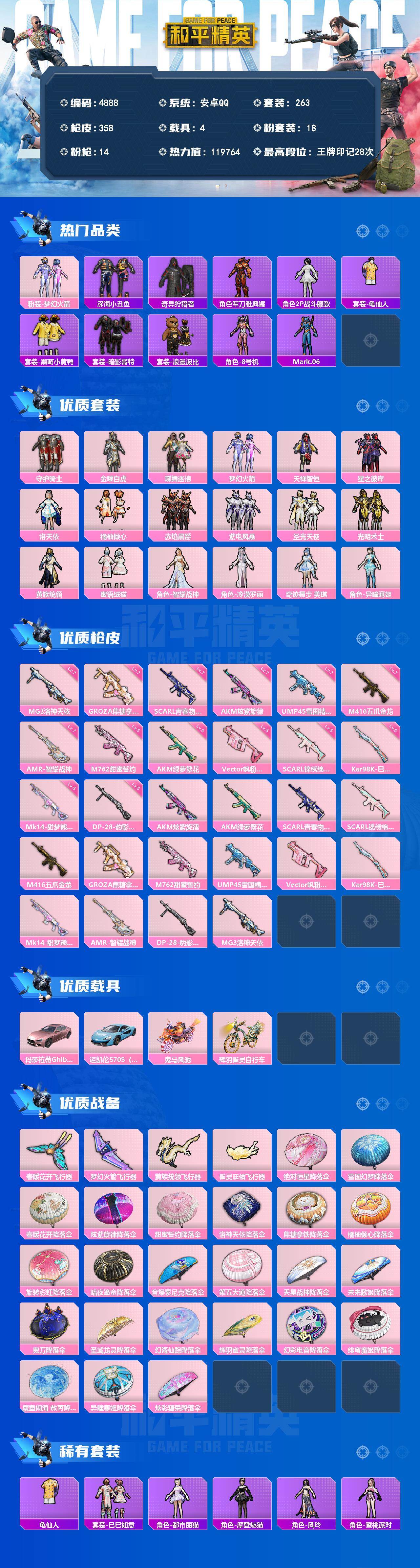 HPLX4143410和平精英账号详情图2