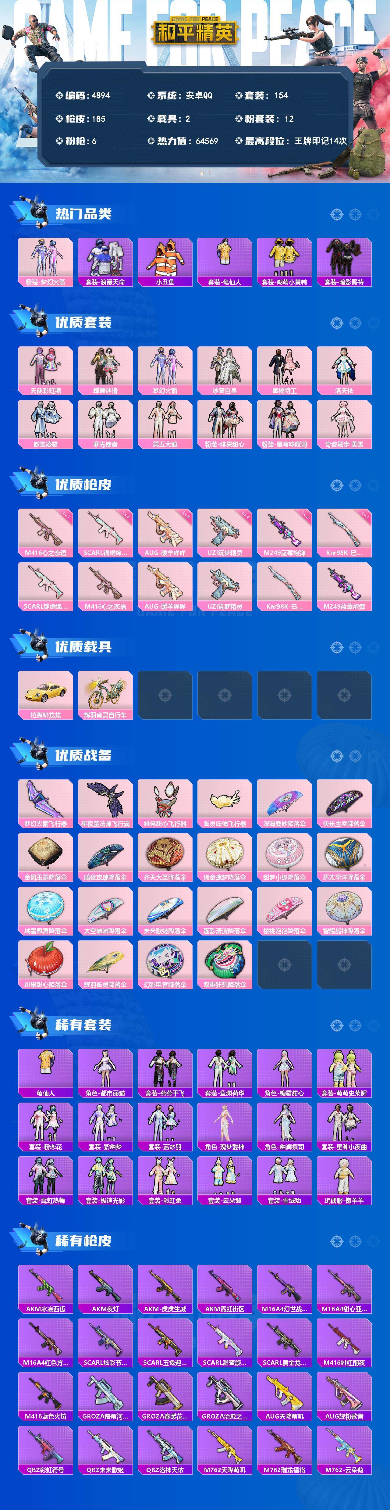 HPLX4143460和平精英账号详情图2