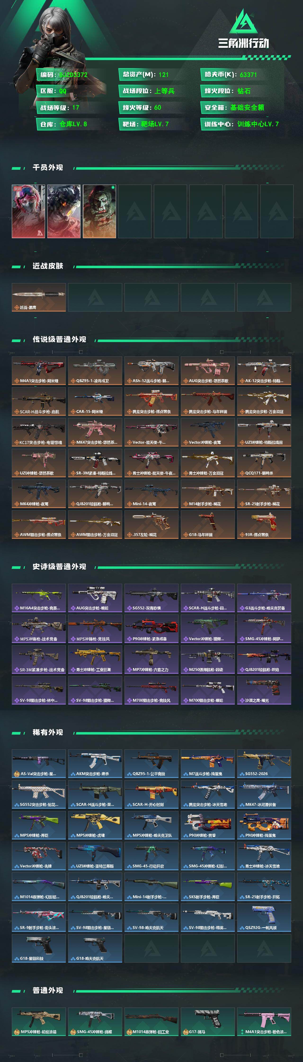 SJZQM480488三角洲行动账号详情图3