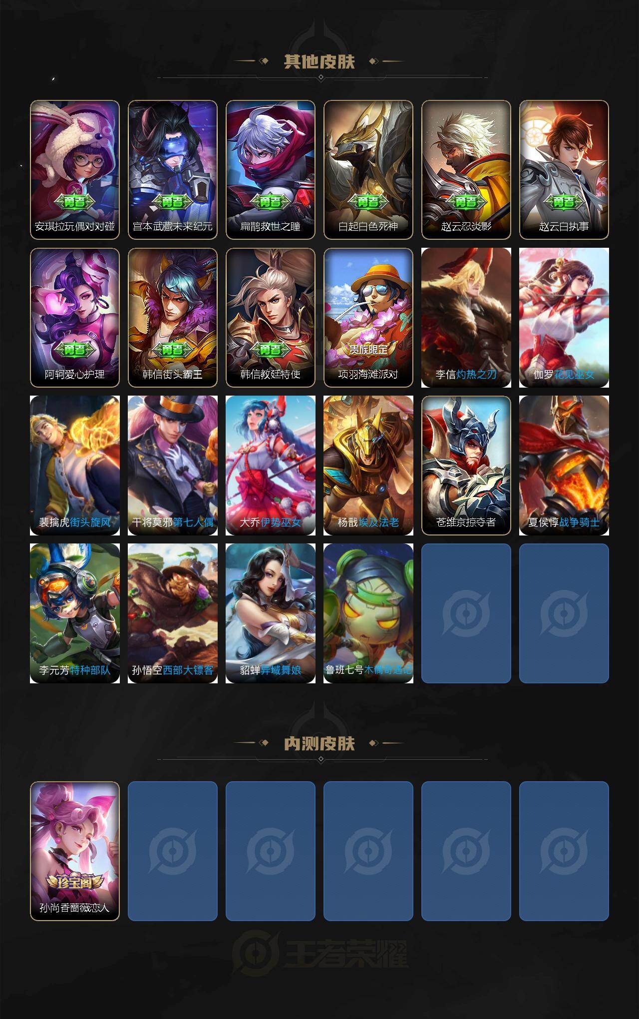 WZLX4259443王者荣耀账号详情图3 WZLX4259443王者荣耀账号详情图3