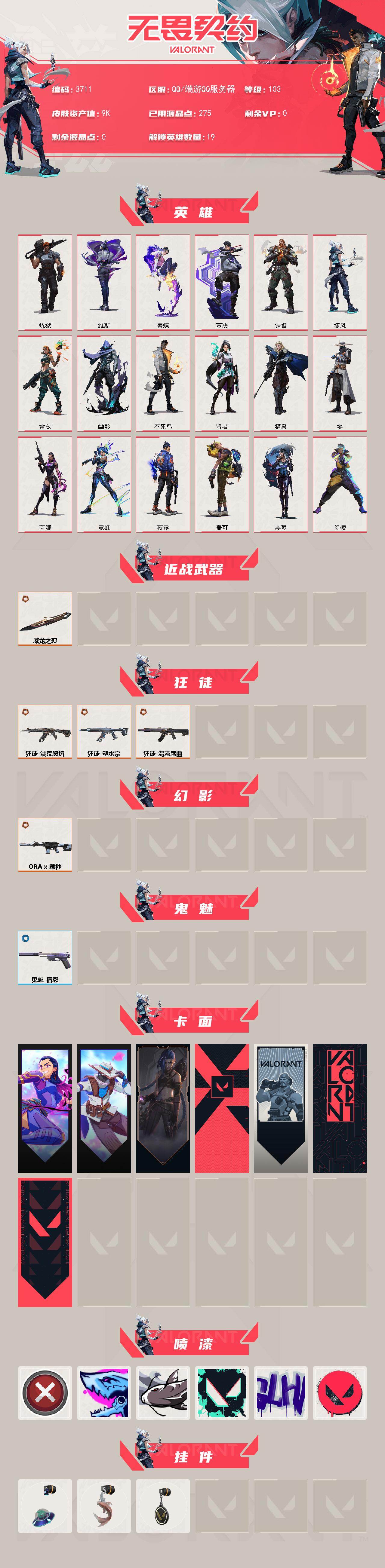 WWQXL424234无畏契约账号详情图2 WWQXL424234无畏契约账号详情图2