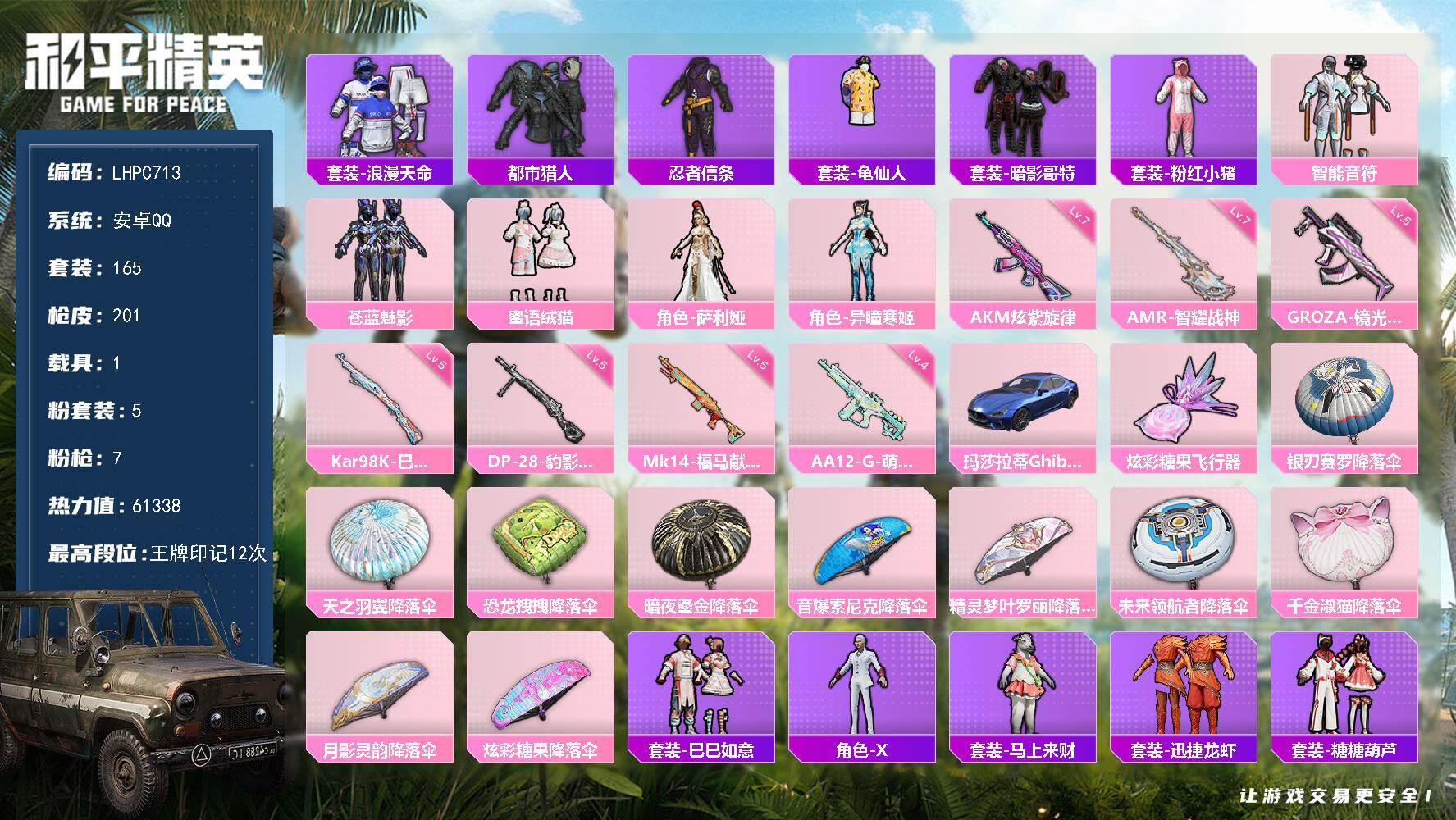 HPLX4143680和平精英账号详情图12 HPLX4143680和平精英账号详情图12