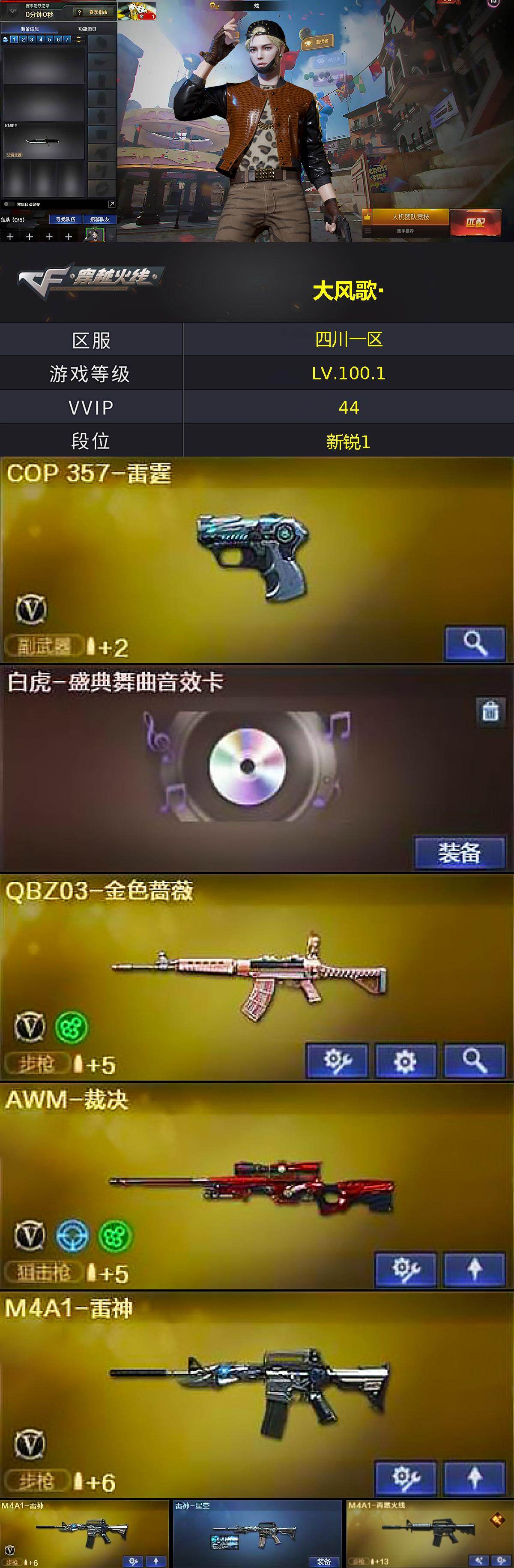 CFQM466043穿越火线账号详情图4