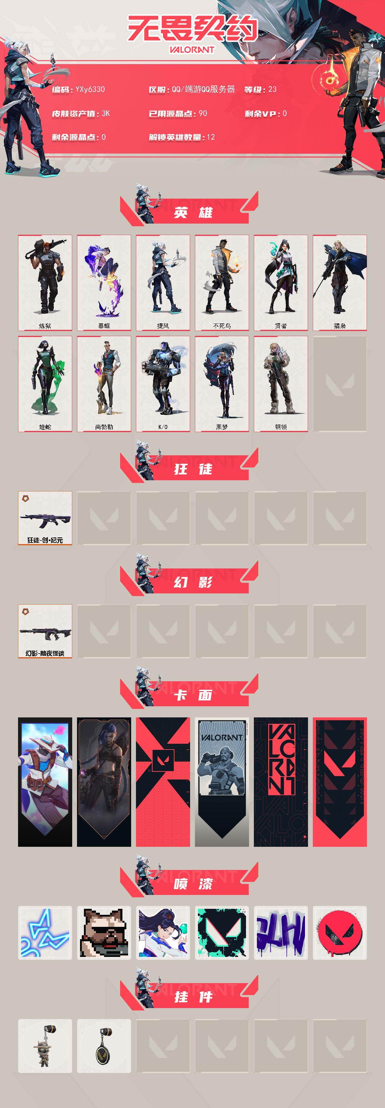 WWQLX425565无畏契约账号详情图2