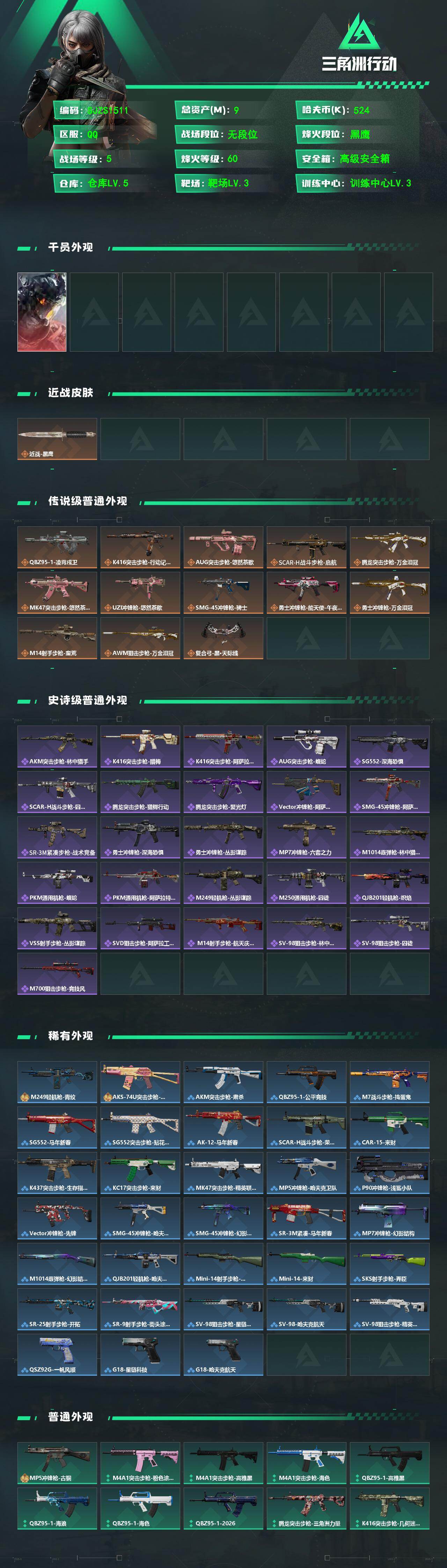 SJZQM480848三角洲行动账号详情图3