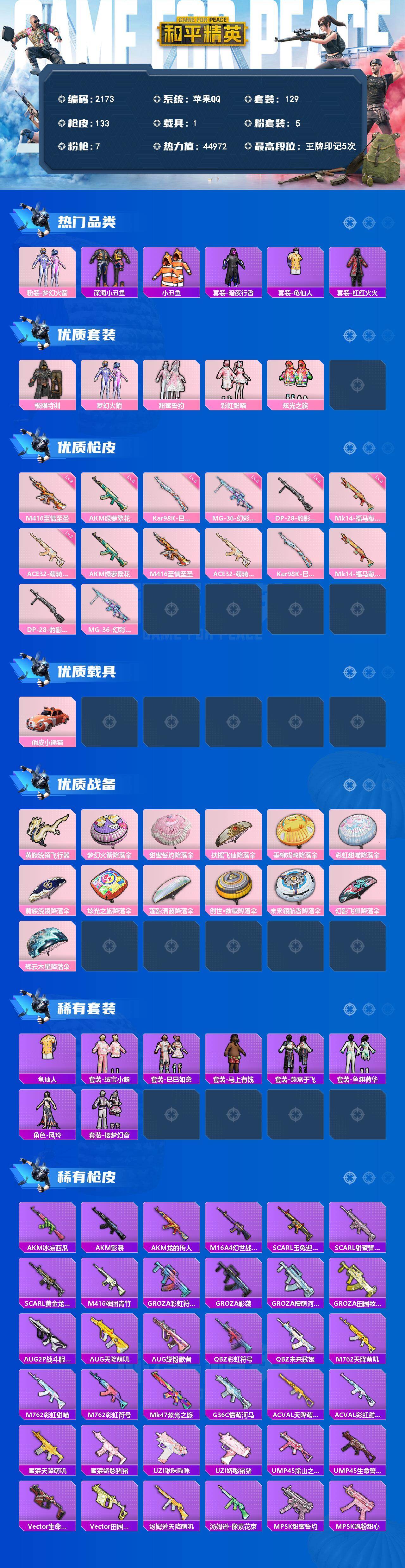 HPQM4143877和平精英账号详情图3