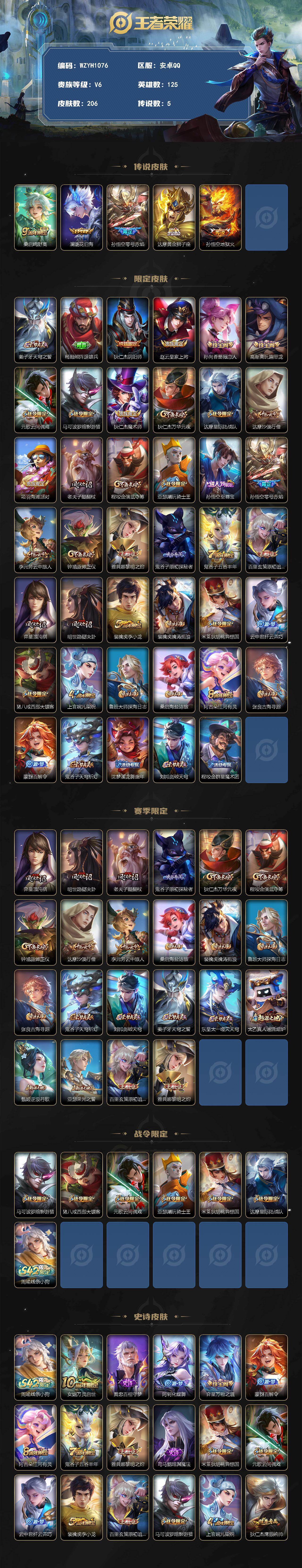 WZEY4261541王者荣耀账号详情图2