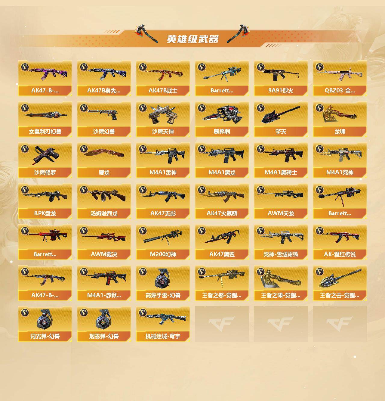 CFQYYX466083穿越火线账号详情图3