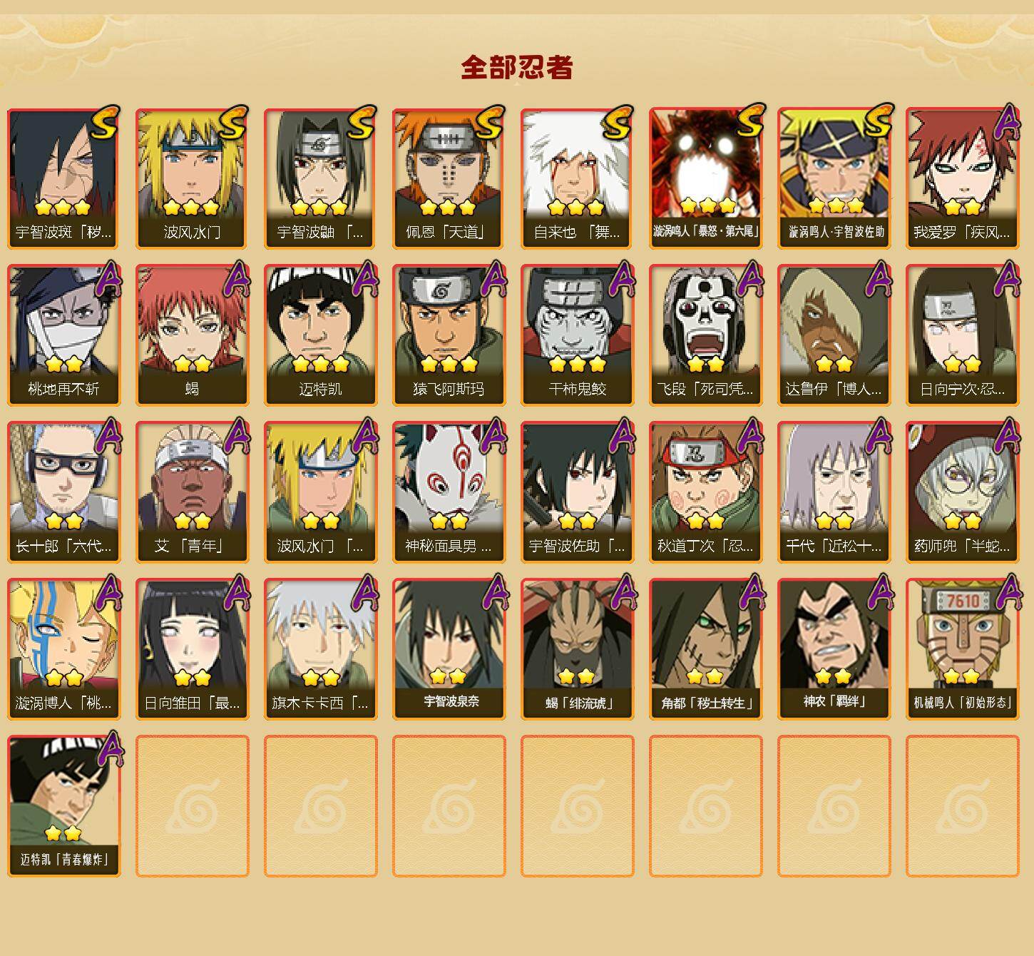 HYEY424197火影忍者账号详情图2 HYEY424197火影忍者账号详情图2