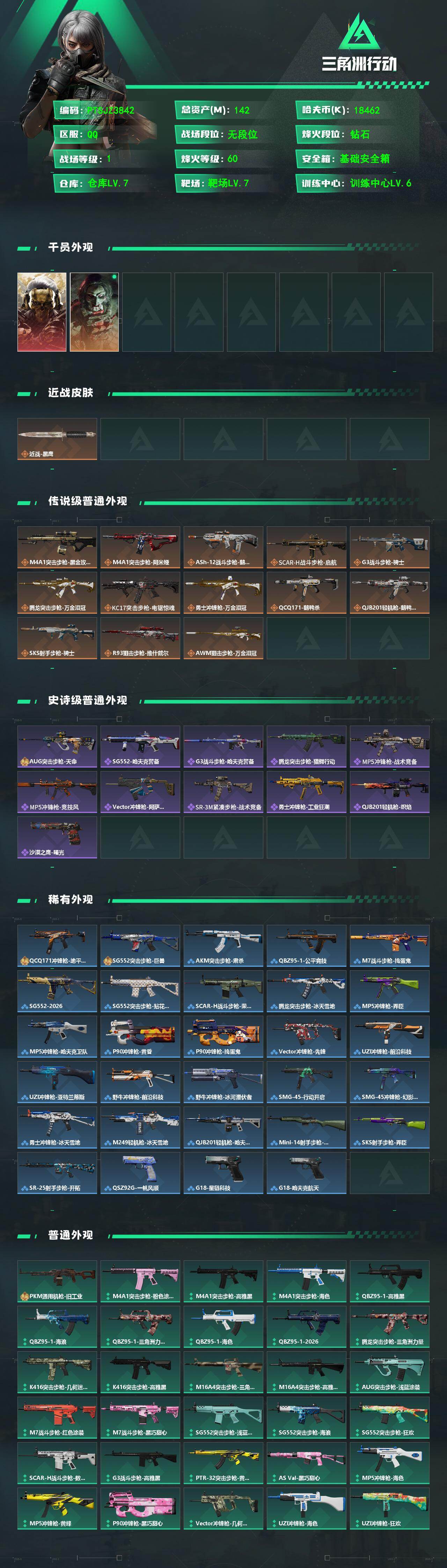 SJZQM480977三角洲行动账号详情图3