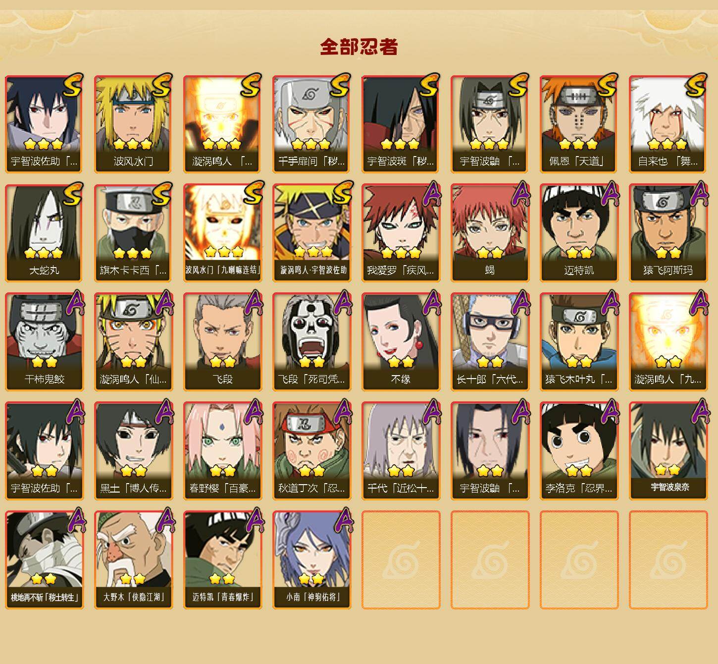 HYLFY424491火影忍者账号详情图2