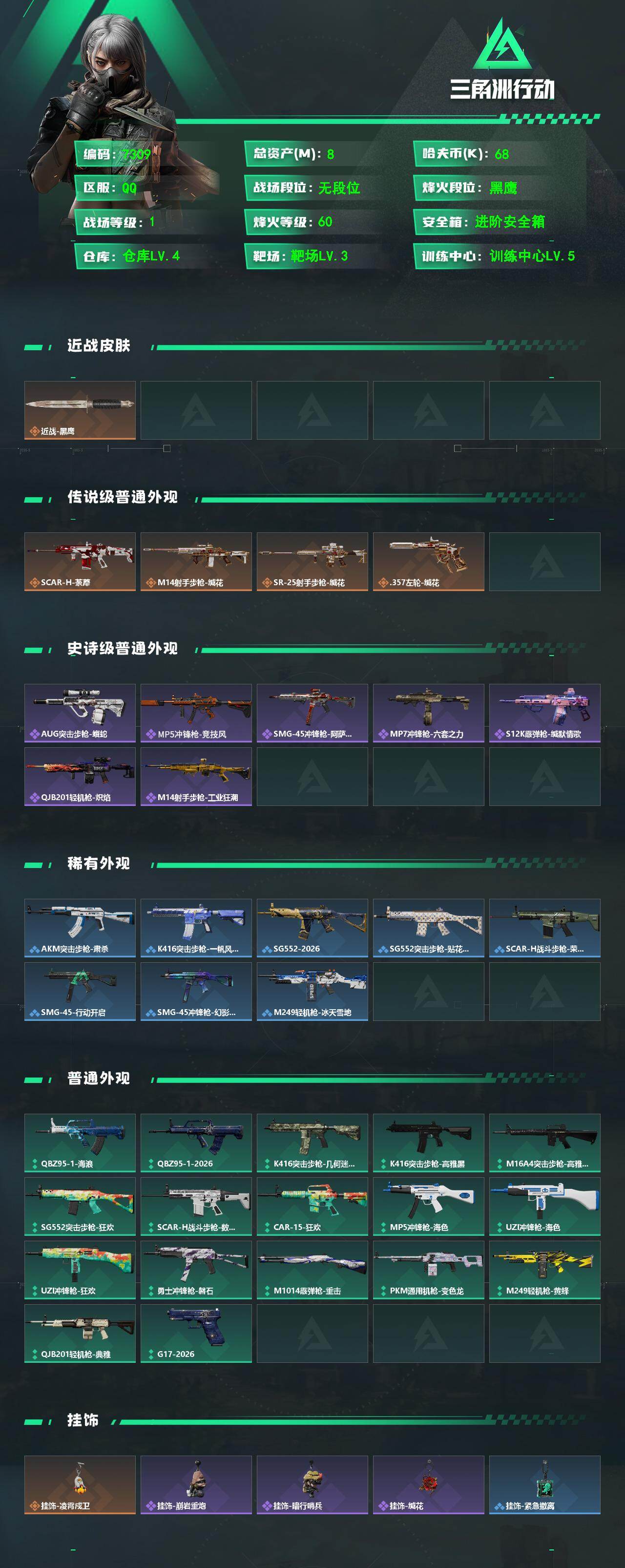 SJZCMW489099三角洲行动账号详情图2