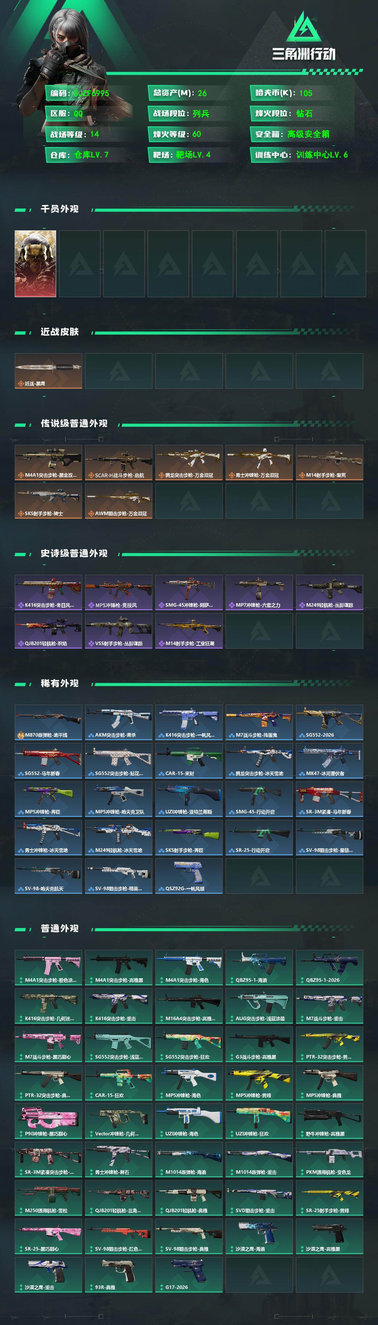 SJZEY482208三角洲行动账号详情图2