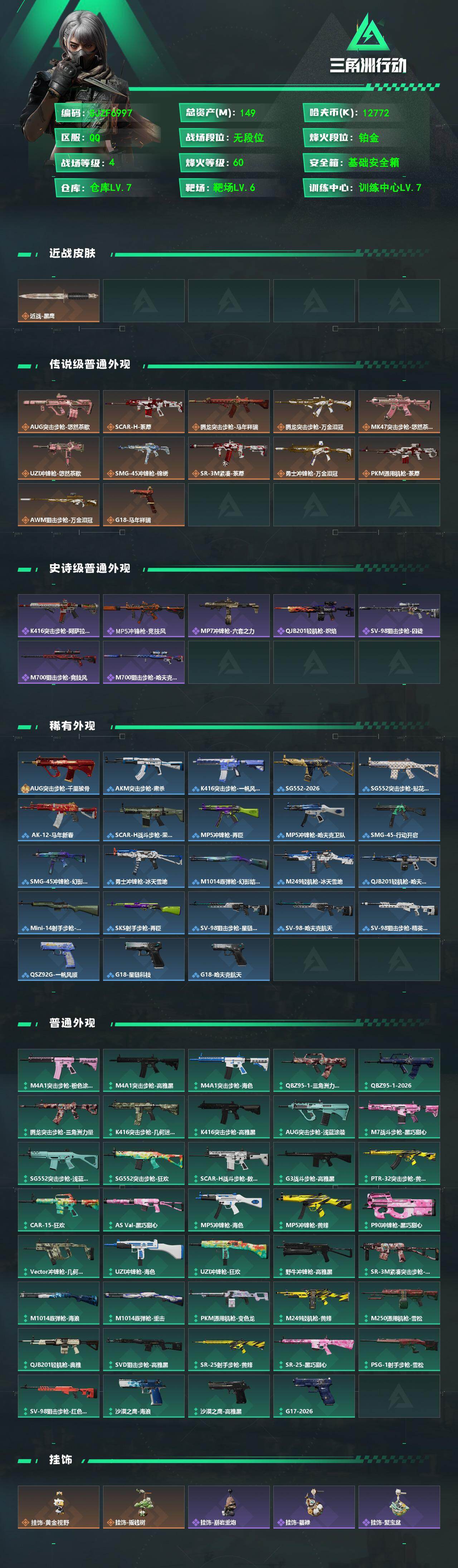 SJZEY482206三角洲行动账号详情图2