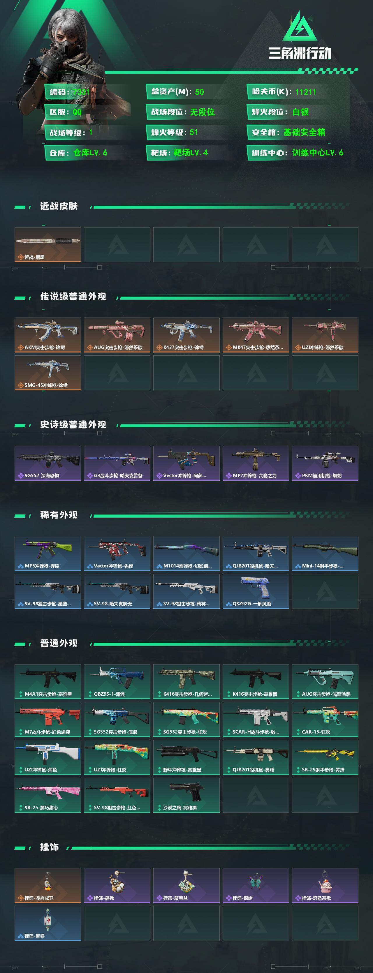 SJZCMW489993三角洲行动账号详情图2