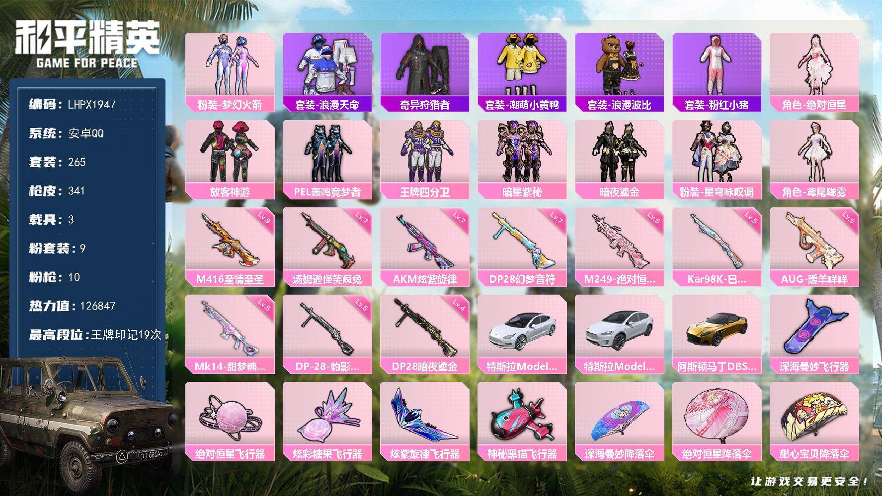 HPLX4147520和平精英账号详情图9 HPLX4147520和平精英账号详情图9