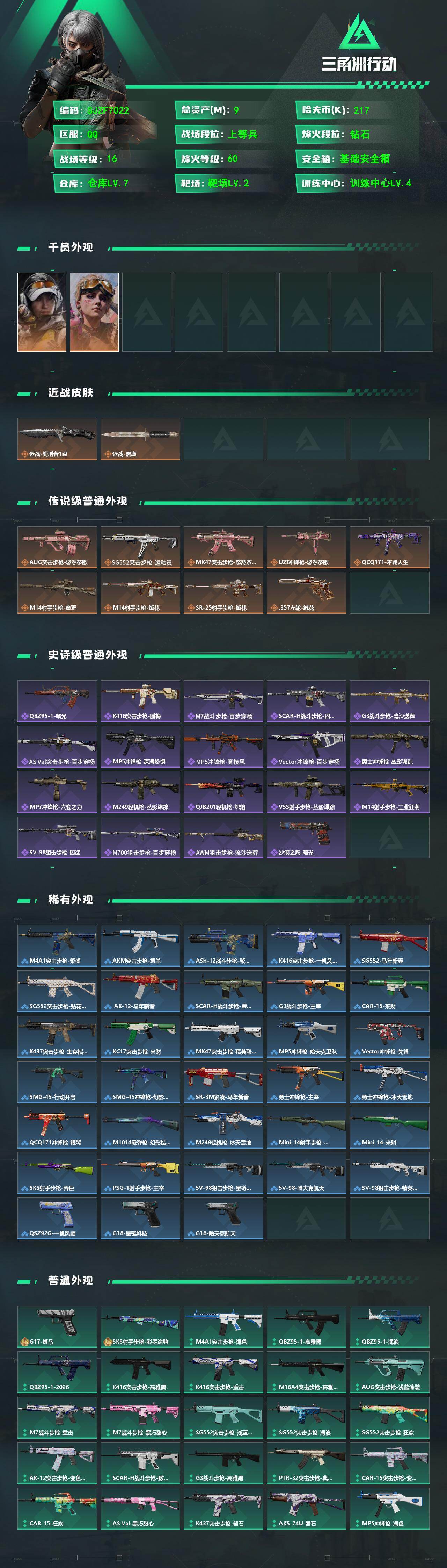 SJZEY482369三角洲行动账号详情图2