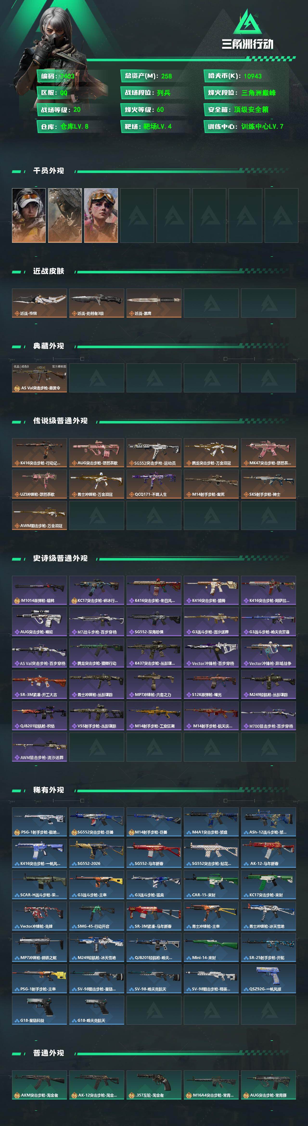 SJZCMW490941三角洲行动账号详情图2