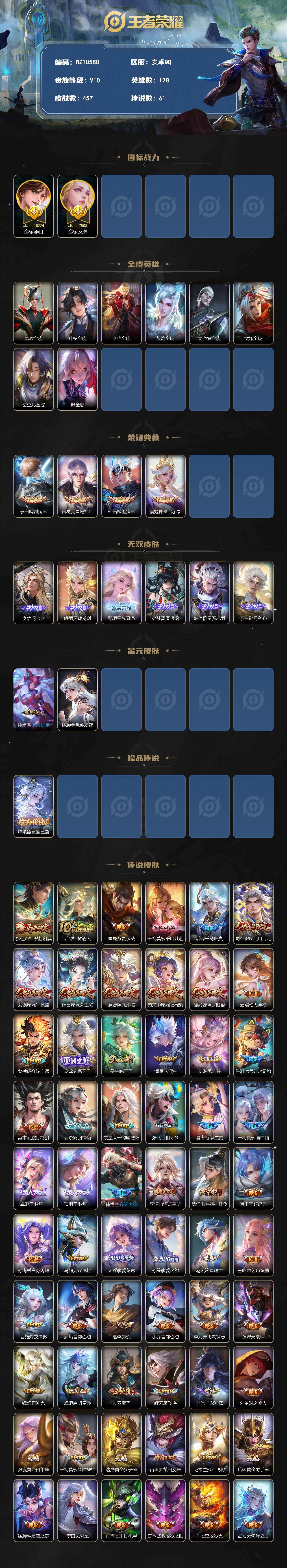 WZXS4281768王者荣耀账号详情图2