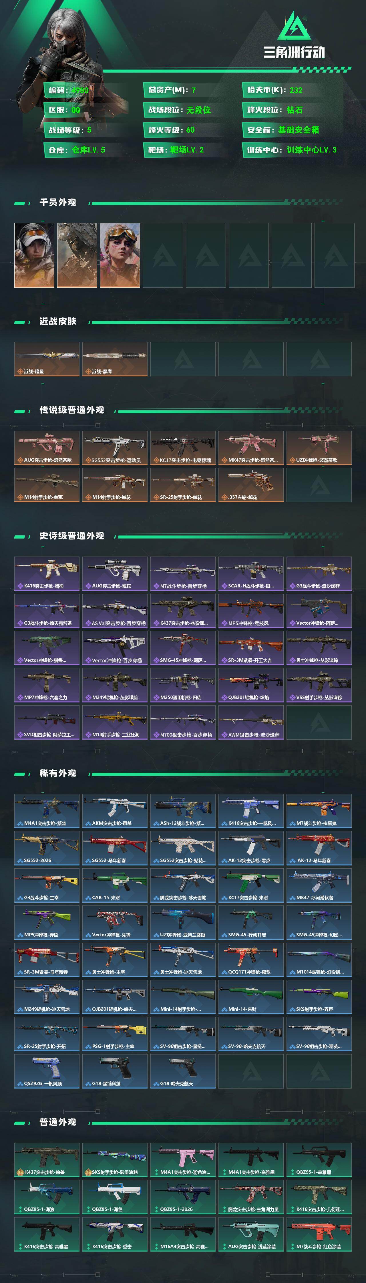 SJZQM484646三角洲行动账号详情图4 SJZQM484646三角洲行动账号详情图4