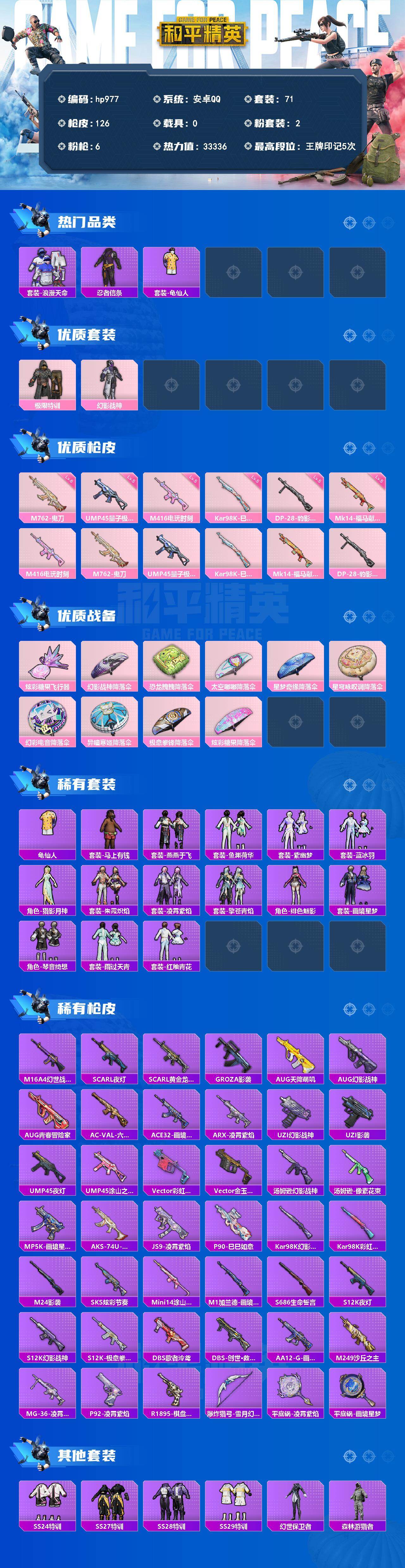 HPLX4144109和平精英账号详情图2 HPLX4144109和平精英账号详情图2