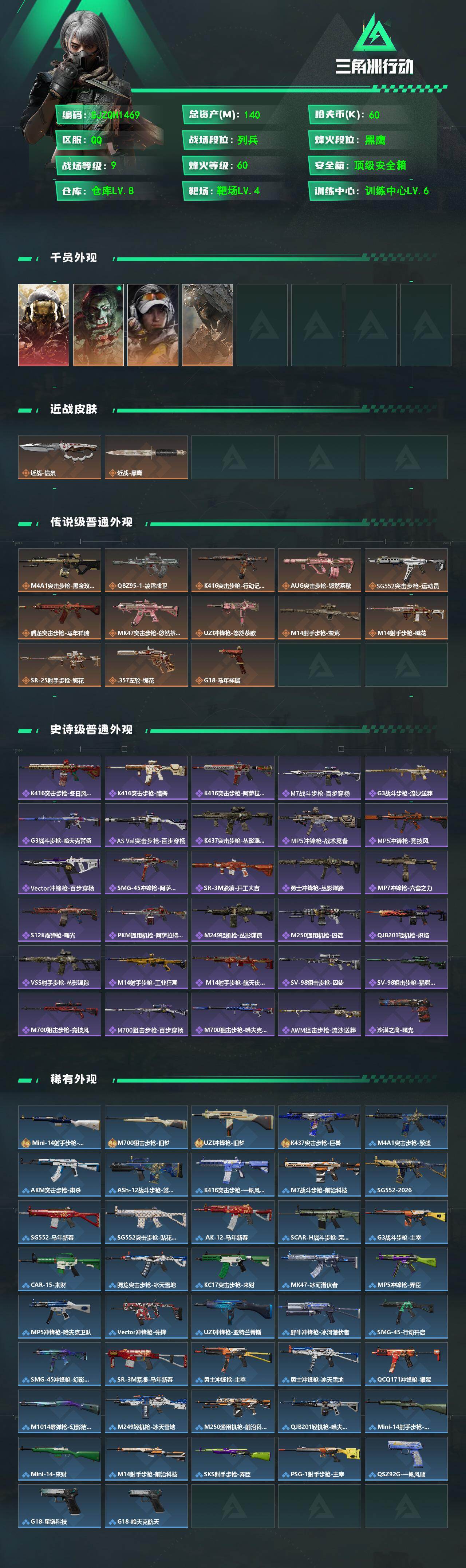 SJZQM481091三角洲行动账号详情图3 SJZQM481091三角洲行动账号详情图3