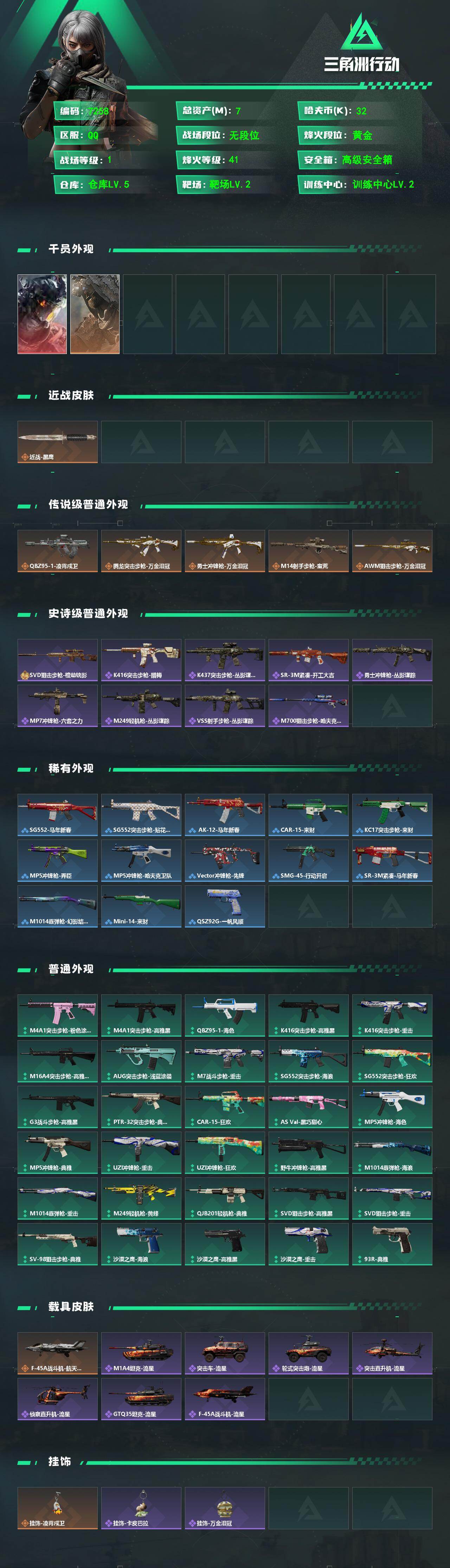 SJZCMW488849三角洲行动账号详情图2