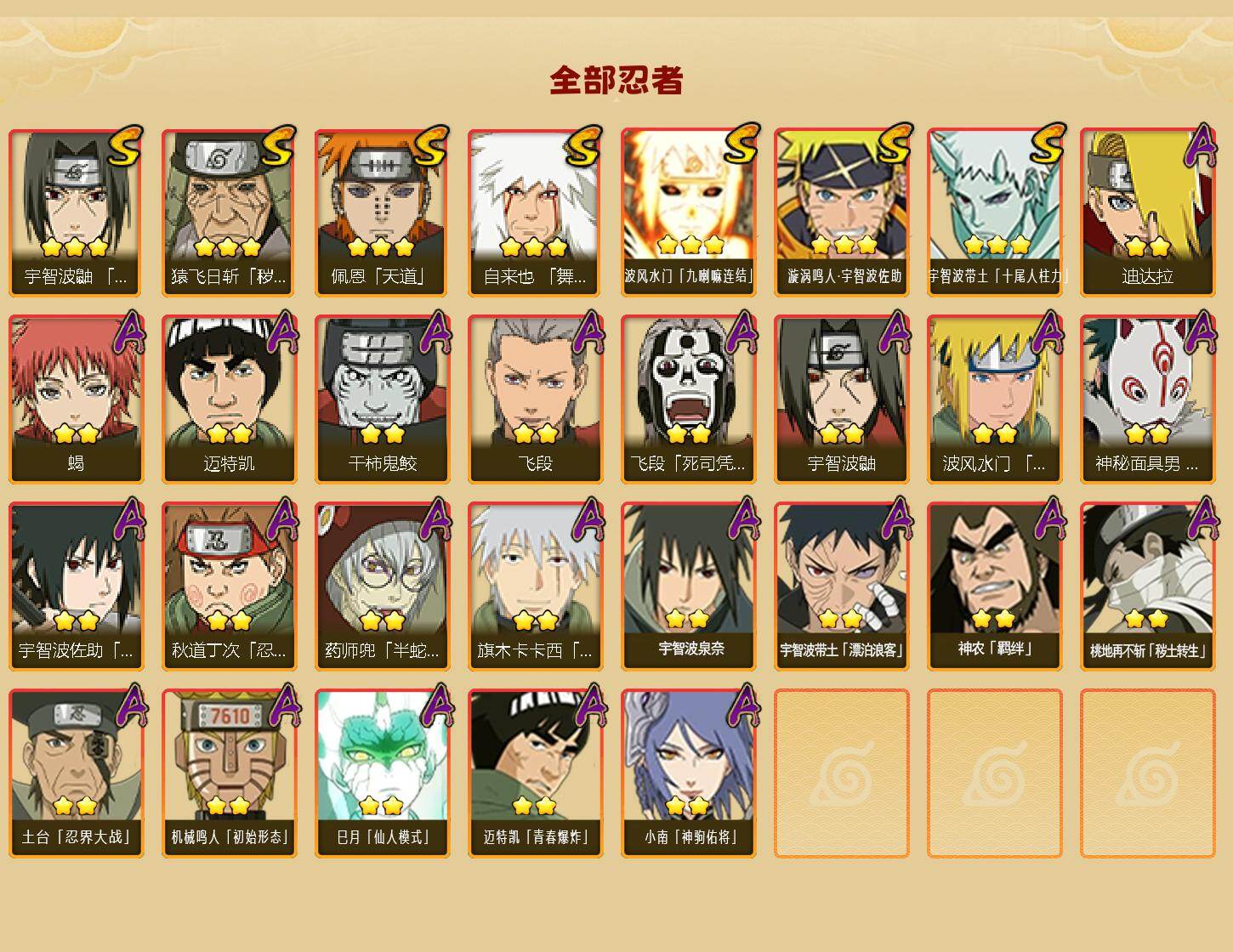 HYEY424863火影忍者账号详情图2 HYEY424863火影忍者账号详情图2