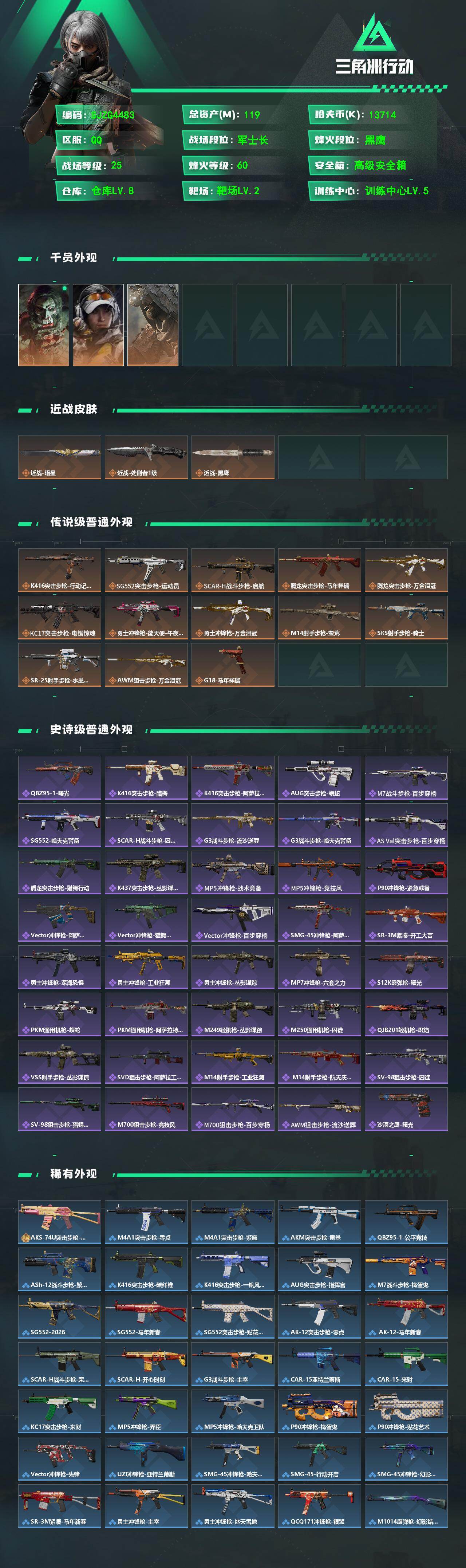 SJZQM481504三角洲行动账号详情图3