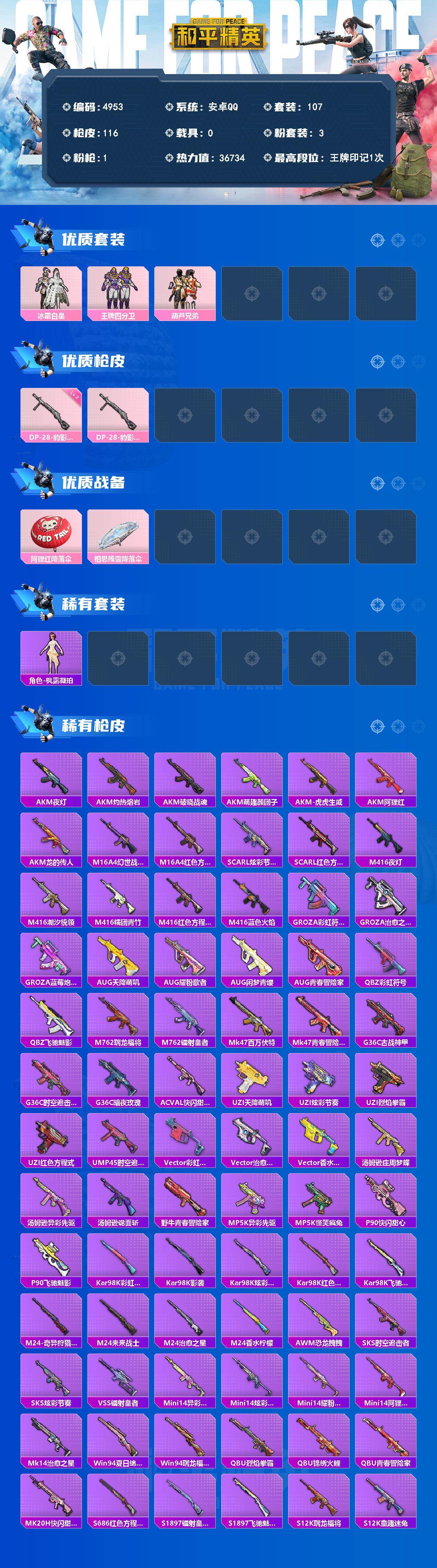 HPCMW4158984和平精英账号详情图2