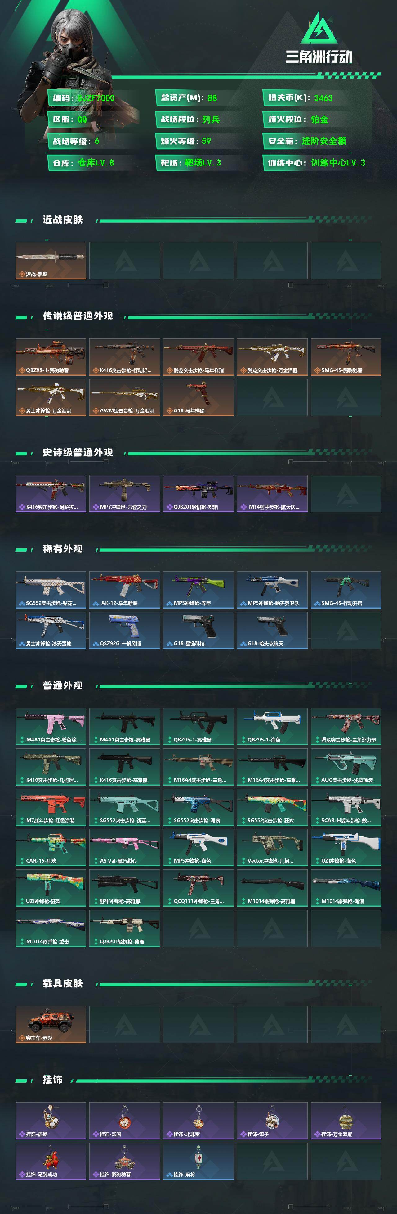 SJZEY482203三角洲行动账号详情图2